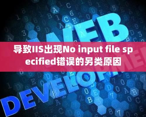 導緻IIS出現No input file specified錯誤的另類原因